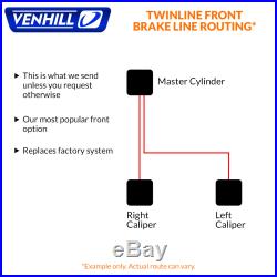 07-14 Bandit 1250 Front + Rear Braided Stainless SS Brake Lines by Venhill