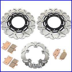 For GSF 650 1250 S Bandit 07-12 GSX 650 F FA 08-17 Front Rear Brake Discs Pads