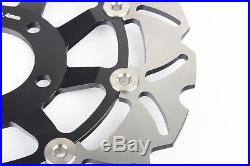 For GSF BANDIT 1200 / S K1 K2 K3 K4 K5 Front Rear Brake Discs Disks Pads Black