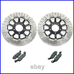 Front Brake Discs Pads For GSF 600 Bandit S 00-04 SV 650 N S 99-02 GSX 750 F
