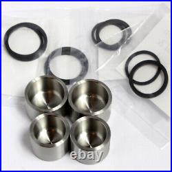 GSX-R750 (88-95) 4 x STAINLESS front caliper pistons for NISSIN + Seals. RF900