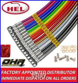 HEL Stainless Braided Front Brake Lines for Suzuki GSF1200 Bandit 1200 1996-2000