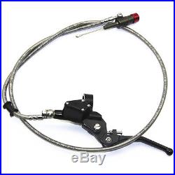Motorcycle 7/8 Front Brake Master Cylinder Cable Clutch Perch Levers 1200mm