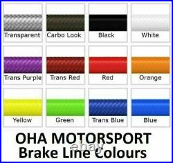 OHA SS Braided Front & Rear Brake Lines for Suzuki GSF1200 Bandit 1200 2001-2005
