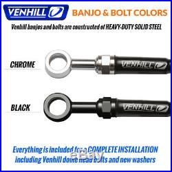 Suzuki Bandit 600 Front OE-Style Braided Stainless SS Brake Lines by Venhill