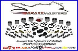 Suzuki GSF1200 K1 2001 front brake caliper piston & seal rebuild repair kit set