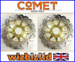 Suzuki GSF 600 Bandit 2000-2004 Pair of Comet Front Brake Discs Gold WF